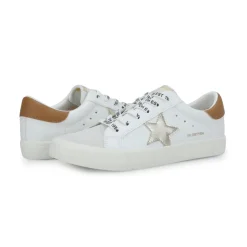Hot GRANDE WHITE/TAN/GOLD/GREY Low Tops