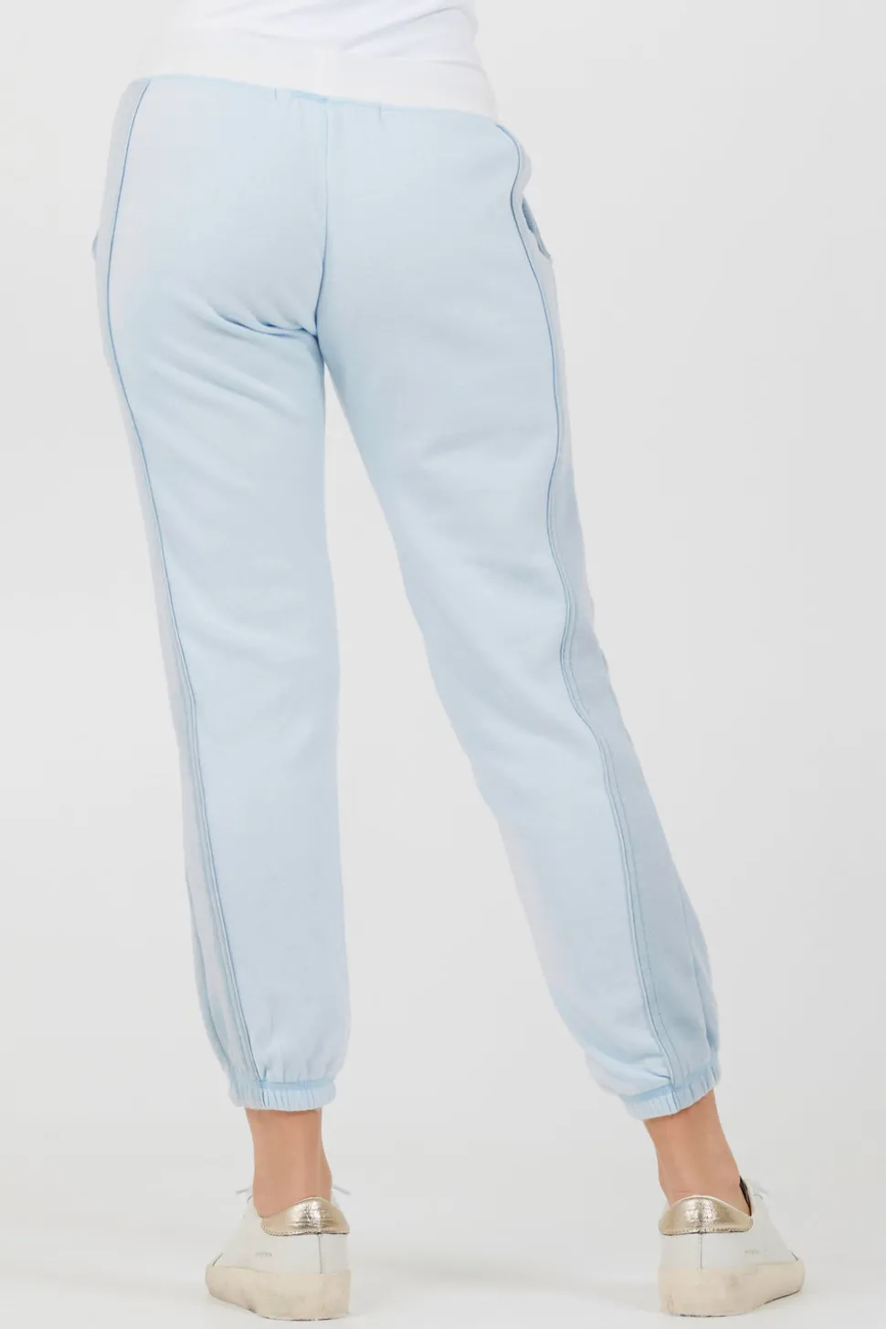Cheap Grey Smoke Colorblock Fleece Joggers All Bottoms
