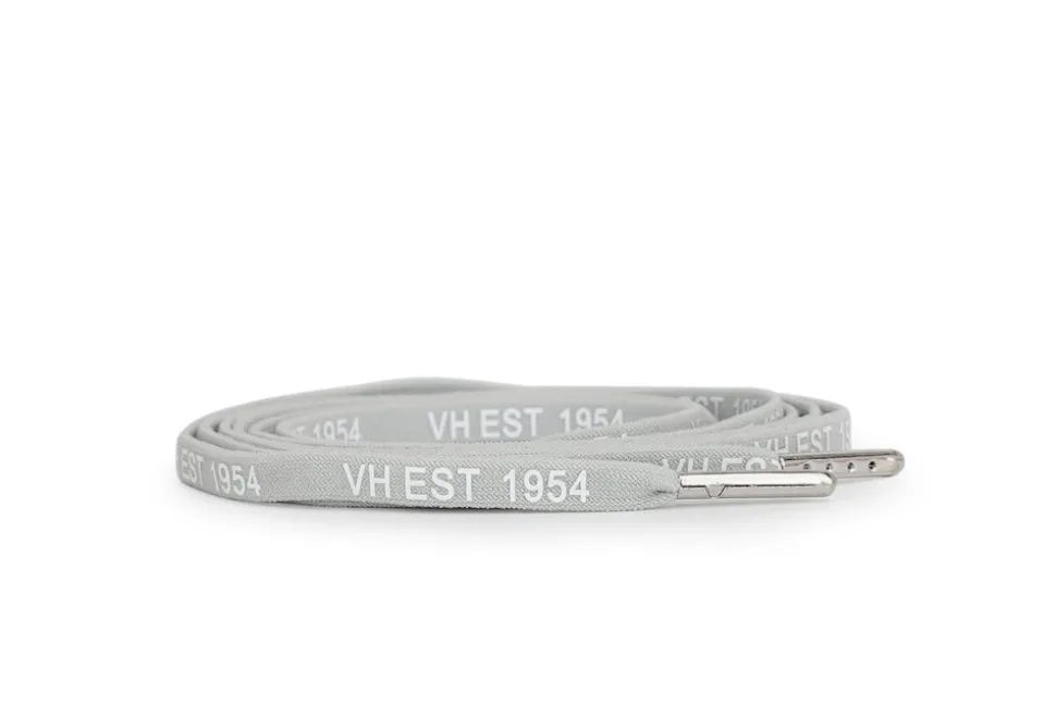 Discount GREY WHITE SILVER TIP LACES Shoe Laces