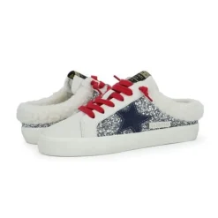 Sale HEARTY 12 - SILVER GLITTER MULTI Low Tops|Slide Sneakers