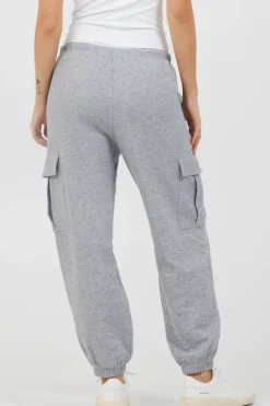 Cheap Heather Grey Bounded Textured Jersey Cargo All Bottoms