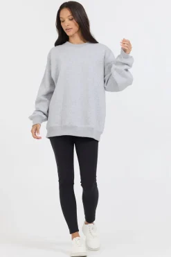 Store Heather Grey Proweave Crewneck Sweatshirt All Tops|Sweatshirts