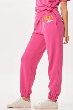 Best Sale Hot Pink Palm Beach Jet Setter Surf Wash Jogger All Bottoms|Joggers