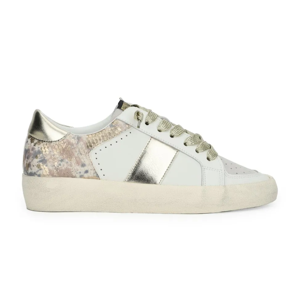 Cheap JAMIE - WHITE GOLD SNAKE MULTI Low Tops