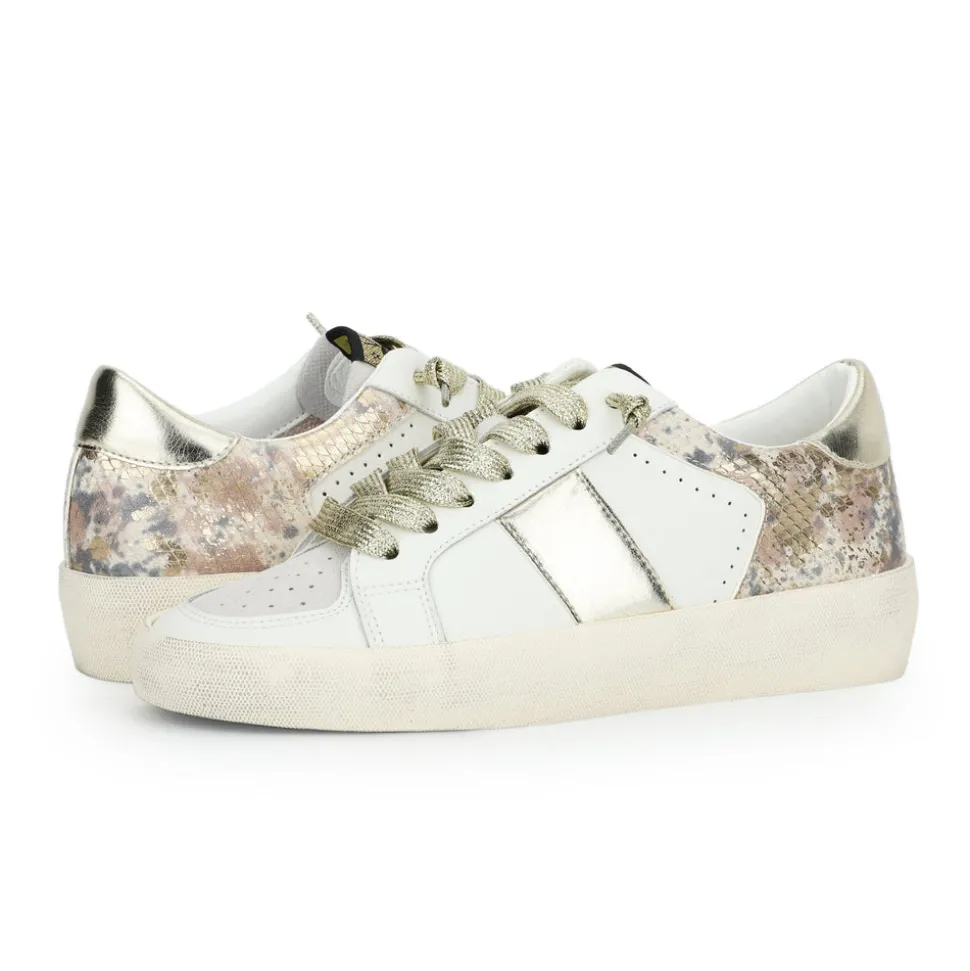 Cheap JAMIE - WHITE GOLD SNAKE MULTI Low Tops