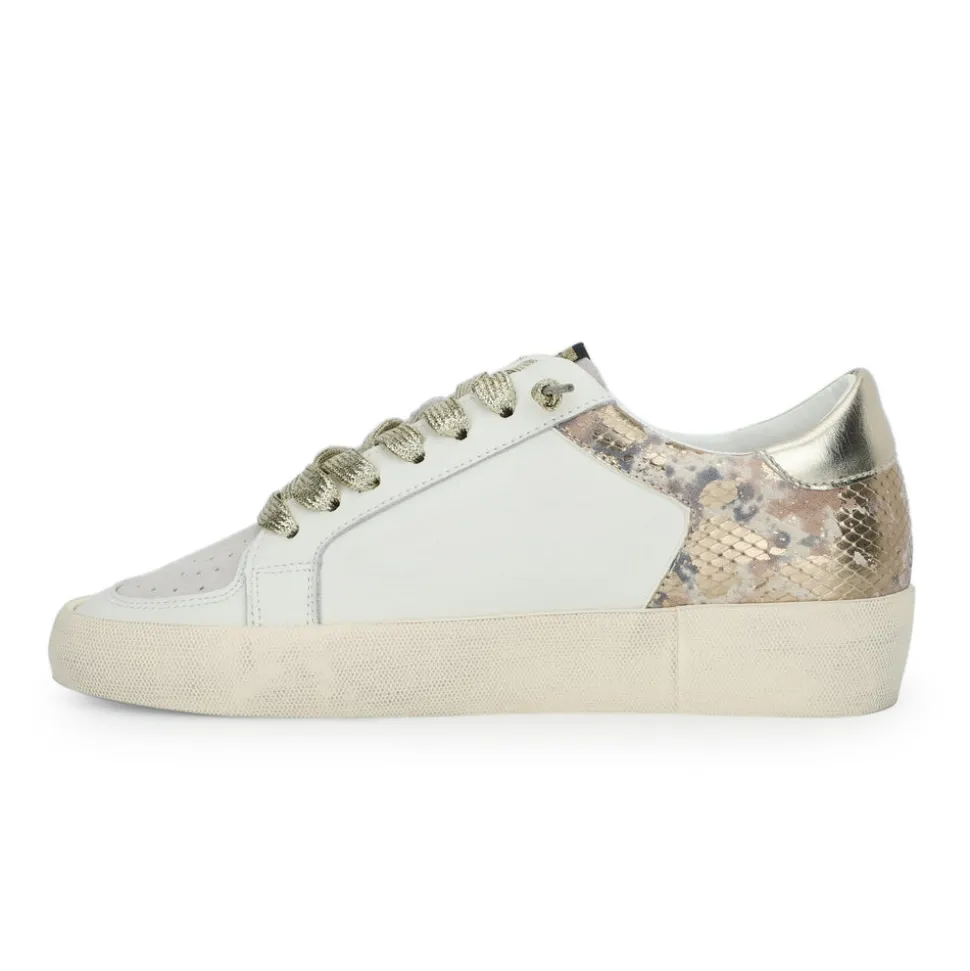 Cheap JAMIE - WHITE GOLD SNAKE MULTI Low Tops