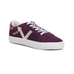 Cheap JORDY - BURGUNDY LEOPARD MULTI Low Tops