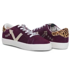 Cheap JORDY - BURGUNDY LEOPARD MULTI Low Tops