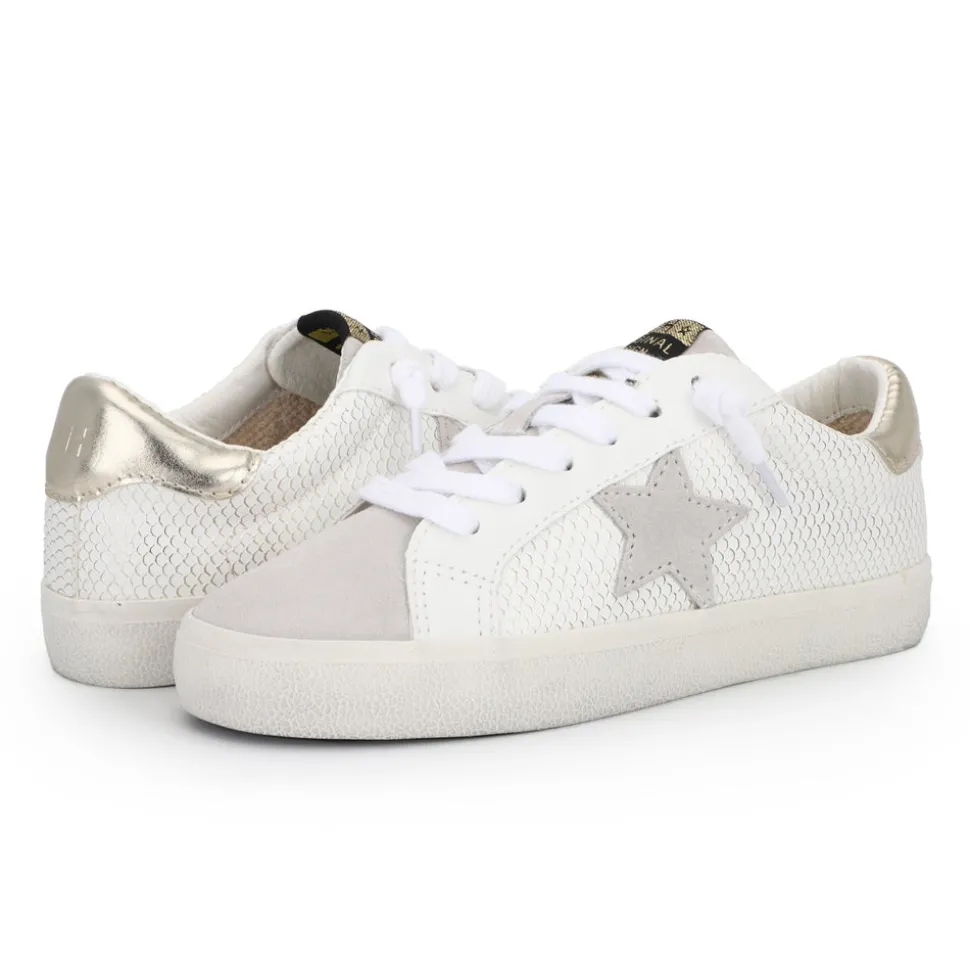 Discount KATE - WHITE GOLD SNAKE Low Tops