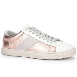 New KENDALL - WASHED PINK/WHITE MULTI Low Tops