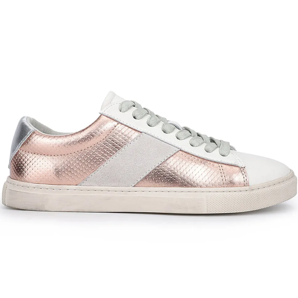 New KENDALL - WASHED PINK/WHITE MULTI Low Tops