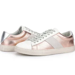 New KENDALL - WASHED PINK/WHITE MULTI Low Tops