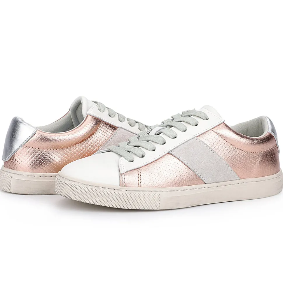 New KENDALL - WASHED PINK/WHITE MULTI Low Tops