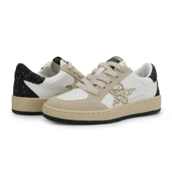 Sale KIDS ARIELLA - WHITE/ TAUPE GLITTER Kids Kids Sneakers|Kids Sneakers