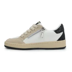 Sale KIDS ARIELLA - WHITE/ TAUPE GLITTER Kids Kids Sneakers|Kids Sneakers
