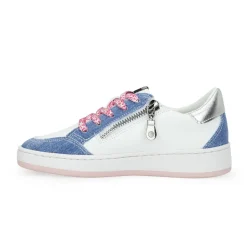 New KIDS BETTY - WHITE DENIM MULTI Kids Kids Sneakers|Kids Sneakers
