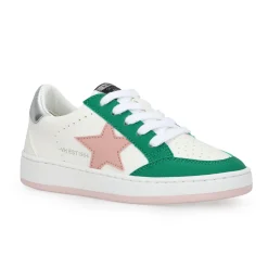 Best KIDS BETTY - WHITE GREEN PINK Kids Kids Sneakers|Kids Sneakers
