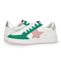 Best KIDS BETTY - WHITE GREEN PINK Kids Kids Sneakers|Kids Sneakers