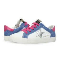 Best Sale KIDS LULU - WHITE DENIM MULTI Kids Kids Sneakers|Kids Sneakers