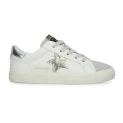 Shop KIDS VALERY - WHITE PEBBLED WASHED SILVER Kids Kids Sneakers|Kids Sneakers