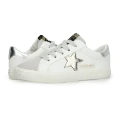 Shop KIDS VALERY - WHITE PEBBLED WASHED SILVER Kids Kids Sneakers|Kids Sneakers