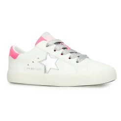 Shop KIDS VALERY - WHITE WASHED SILVER PINK Kids Kids Sneakers|Kids Sneakers