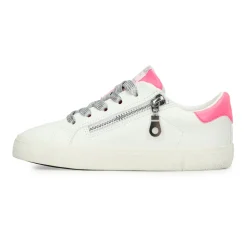 Shop KIDS VALERY - WHITE WASHED SILVER PINK Kids Kids Sneakers|Kids Sneakers