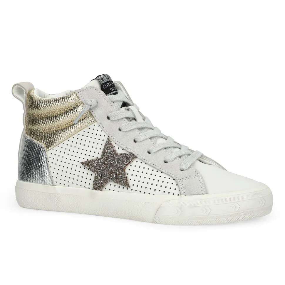 Outlet LESTER 19 - GOLD/SILVER/MIXED GLITTER High Tops