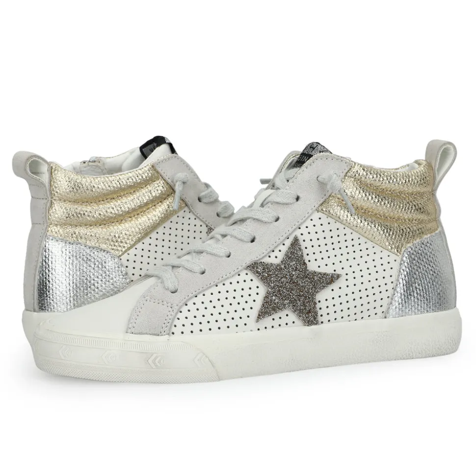 Outlet LESTER 19 - GOLD/SILVER/MIXED GLITTER High Tops
