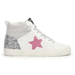 Online LESTER - WHITE GREY PINK High Tops