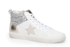 Fashion Lester - White/ Silver/ Gold High Tops