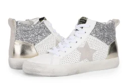 Fashion Lester - White/ Silver/ Gold High Tops