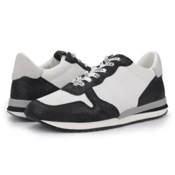 Hot MAL - BLACK WHITE MULTI Low Tops