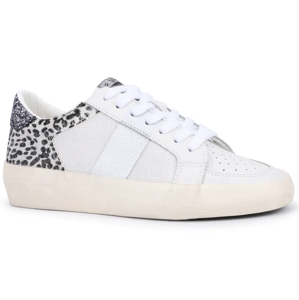 Cheap Maxine - White Cheetah Multi Low Tops