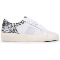 Cheap Maxine - White Cheetah Multi Low Tops