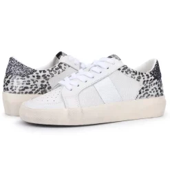Cheap Maxine - White Cheetah Multi Low Tops