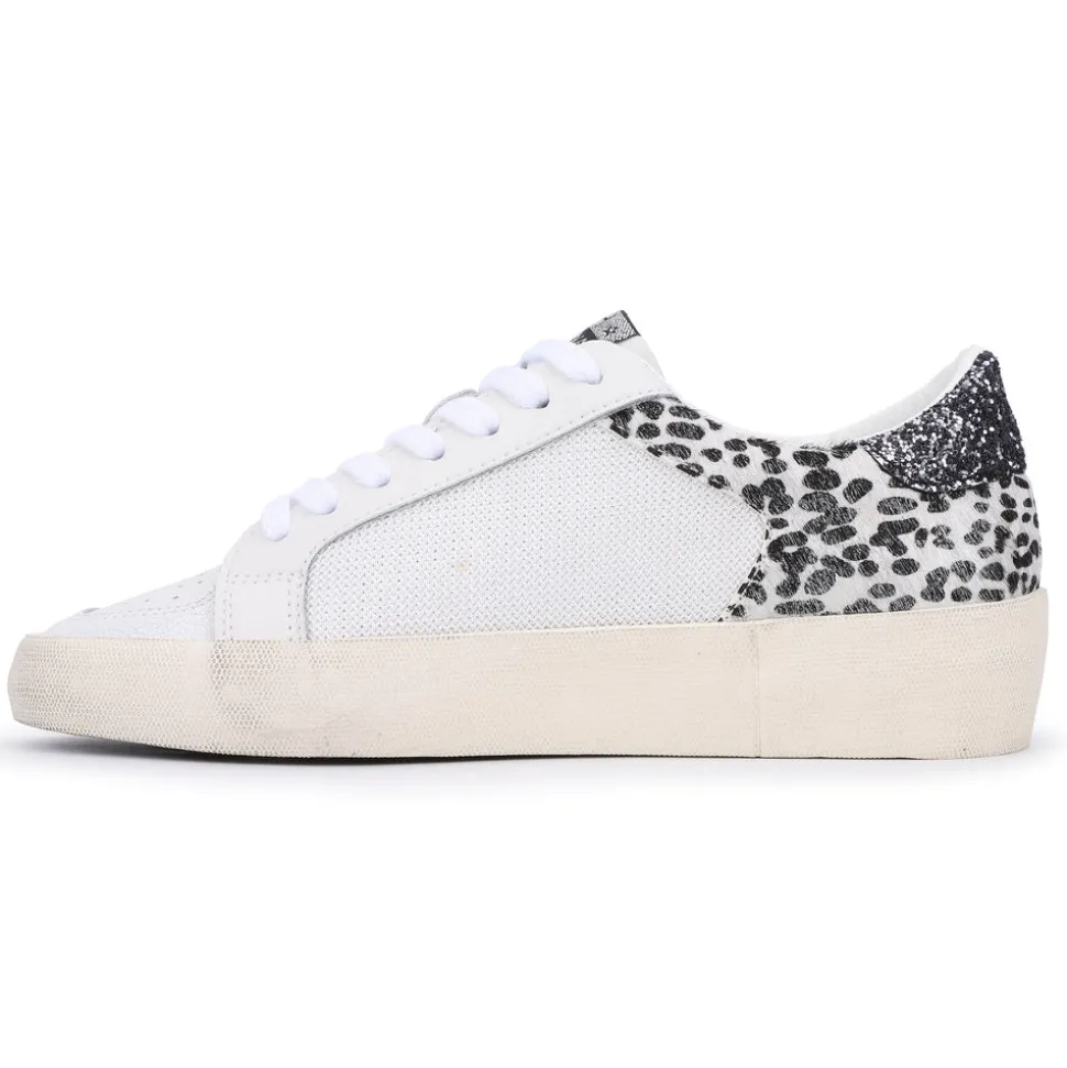 Cheap Maxine - White Cheetah Multi Low Tops
