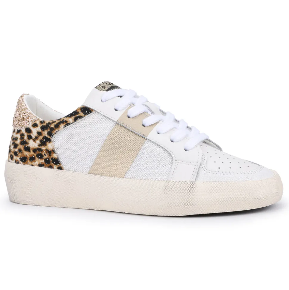 New Maxine - White Leopard Multi Low Tops