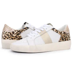 New Maxine - White Leopard Multi Low Tops
