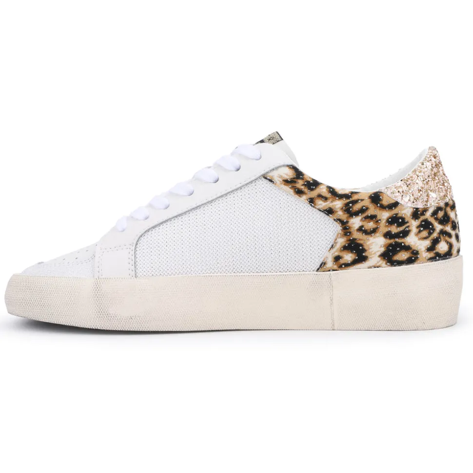 New Maxine - White Leopard Multi Low Tops