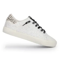 Cheap MIKEYLA - WHITE GLITTER Low Tops