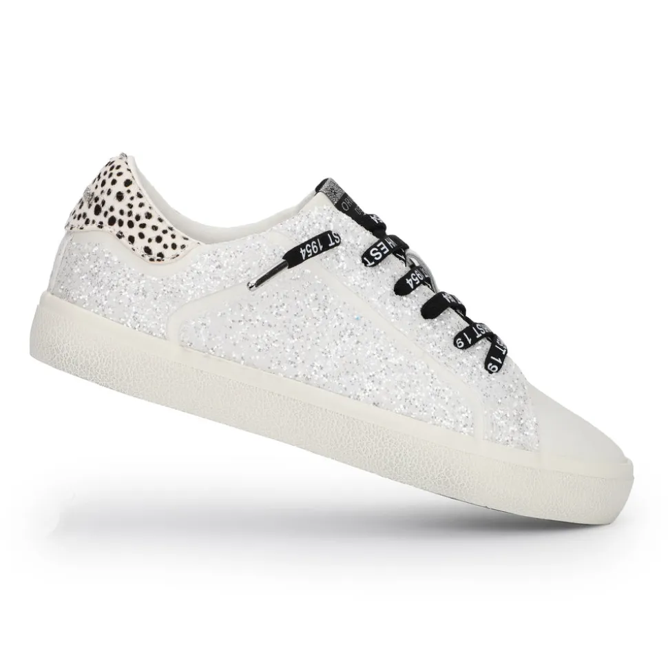 Cheap MIKEYLA - WHITE GLITTER Low Tops