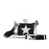 Shop MINI MOLLY - BLACK RHINESTONE MULTI Clear Bags|Small Bag