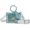 Outlet MINI MOLLY - SCARF TURQUOISE Clear Bags|Small Bag