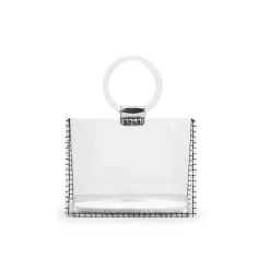 Fashion MINI MOLLY - WHITE CHEETAH Clear Bags|Small Bag