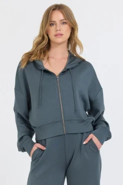 Flash Sale Mountain Grey Cloud Fleece Hoodie All Tops|Hoodies