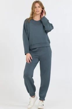 Cheap Mountain Grey Cloud Fleece Crewneck All Tops