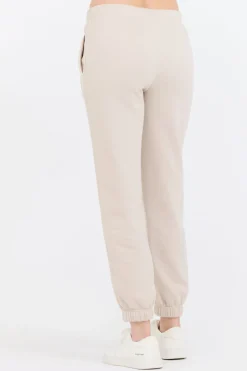 New Neutral Taupe/ Olive/ Tan Bandana Patch Jogger Joggers