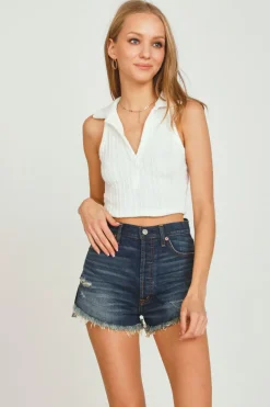 Outlet Off White Polo Tank Top All Tops|Tanks