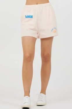 Best Peach Parfait W/ Multi Puff "Sunchaser" Surf Wash Shorts All Bottoms|Shorts